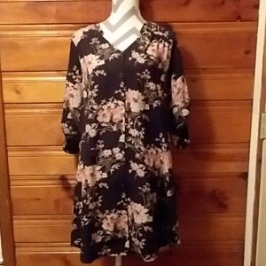 41 Hawthorn black floral dress.